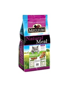 Сухой корм для кошек Cat Beef & Chicken & Vegetables / MGS0115 Meglium