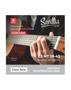 Струны для классической гитары Clear Tone CS NT28-43 Sevillia