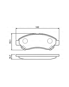 Тормозные колодки Bosch