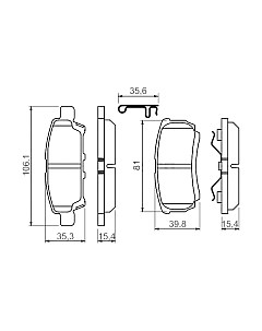 Тормозные колодки Bosch