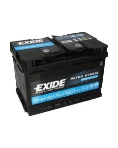 Автомобильный аккумулятор Hybrid AGM EK700 Exide