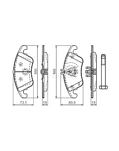 Тормозные колодки Bosch