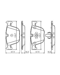 Тормозные колодки Bosch