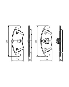 Тормозные колодки Bosch