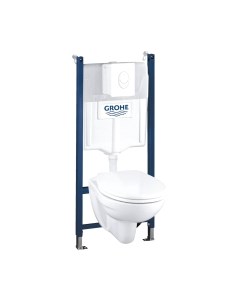 Унитаз подвесной с инсталляцией Grohe