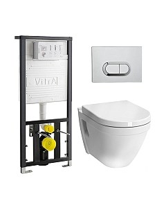 Унитаз подвесной с инсталляцией Vitra