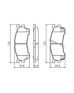 Тормозные колодки Bosch