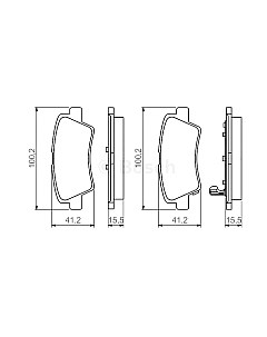 Тормозные колодки Bosch