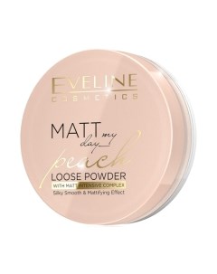 Пудра рассыпчатая Matt My Day Loose Powder Peach Eveline cosmetics