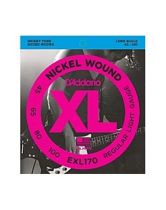 Струны для бас-гитары EXL170 45-100 D'addario