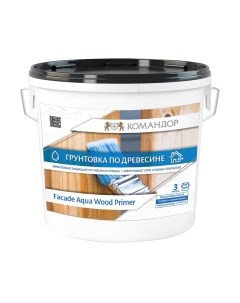 Грунтовка Facade Aqua Wood Primer Командор