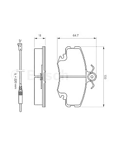 Тормозные колодки Bosch