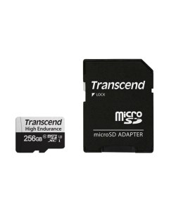 Карта памяти microSDXC UHS-I U1 U3 256GB + адаптер (TS256GUSD350V) Transcend