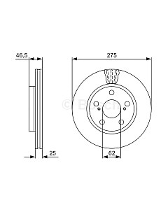 Тормозной диск 0986479428 Bosch