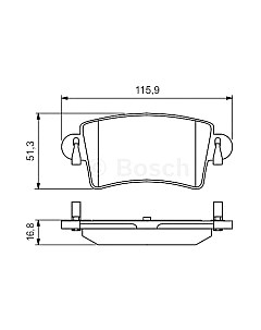 Тормозные колодки Bosch