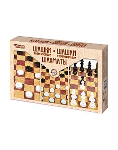 Набор настольных игр Шахматы и шашки / 3873 Десятое королевство