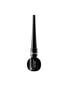 Подводка для глаз жидкая Celebrities Eyeliner Vinyl Black Водостойкая Eveline cosmetics