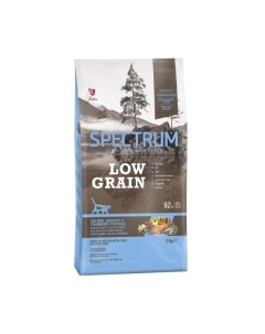 Сухой корм для кошек Low Grain с лососем, анчоусом клюквой Spectrum