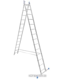 Лестница стремянка Dinko LS214 2x14 ступеней Ladderbel