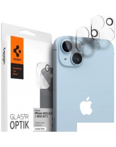 Защитное стекло Optik TR Lens Protector для iPhone 14/14 Plus AGL05229 (2шт) Spigen