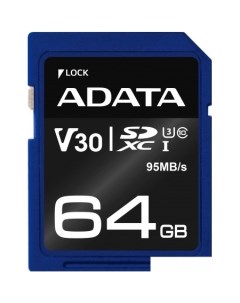 Карта памяти Premier Pro ASDX64GUI3V30S R SDXC 64GB Adata