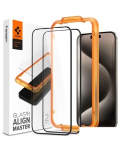 Защитное стекло ALM Glas FC для iPhone 15 Pro Max AGL06875 2шт Spigen