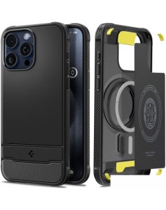 Чехол для телефона Rugged Armor MagFit для iPhone 15 Pro ACS06703 черный Spigen