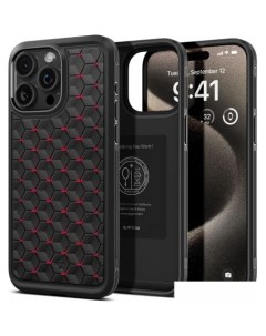 Чехол для телефона Cryo Armor для iPhone 15 Pro Max ACS06604 (черный/красный) Spigen