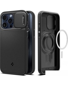 Чехол для телефона Optik Armor MagFit для iPhone 15 Pro Max ACS06599 черный Spigen