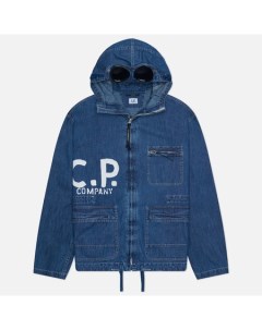 Мужская джинсовая куртка Blu Goggle Garment Dyed C.p. company