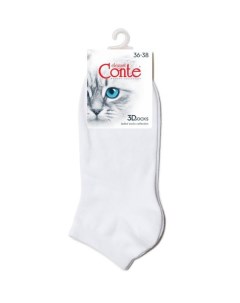 Носки женские ELEGANT 3DSOCKS 24С-2СП, р.23-25, 000 белый, короткие Conte