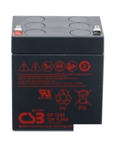 Аккумулятор для ИБП GP1245 (12В/4.5 А·ч) Csb battery