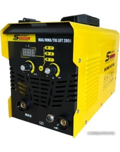 Сварочный инвертор MAG/MMA/TIG Lift 200А (5 кг, без газа, съемный рукав) Super prowell