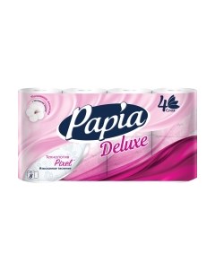 Туалетная бумага Deluxe 4х слойная Papia