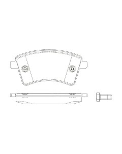 Тормозные колодки GDB1785 Trw