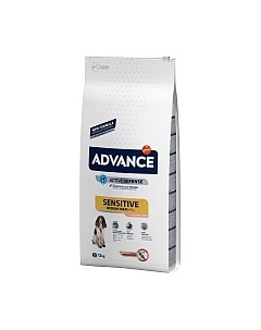 Сухой корм для собак Adult Sensitive с лососем и рисом Advance