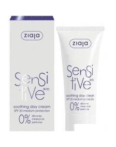 Косметика по уходу за лицом Крем Sensitive Skin дневной успокаивающий SPF20 50 мл Ziaja