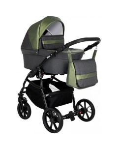 Коляска люлька Nino 2 в 1 3013 antracyt metalic olive Pituso