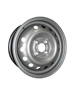 Штампованный диск 64C27F 15x6" 4x108мм DIA 65.1мм ET 27мм Silver Eurodisk