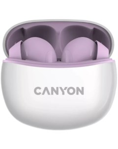 Наушники TWS 5 сиреневый Canyon