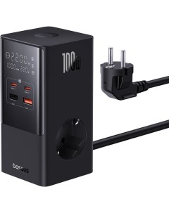 Сетевое зарядное PowerCombo Tower PowerStrip 2AC2 U2 С 100W CCGAN100 S2ACE Baseus