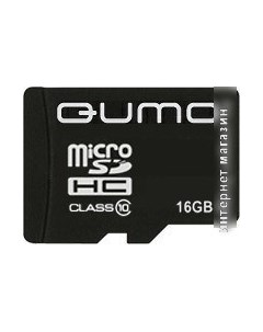 Карта памяти microSDHC Class 10 16GB QM16GMICSDHC10 Qumo