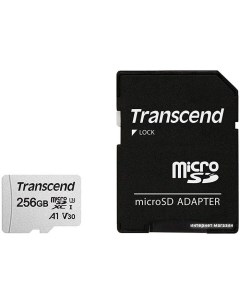 Карта памяти 300S 256GB с адаптером Transcend