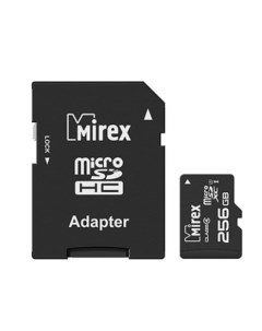 Карта памяти microSDXC 13613 AD3UH256 256GB с адаптером Mirex