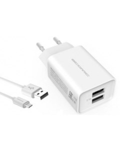 Сетевое зарядное U400 USB Type C белый Atomic