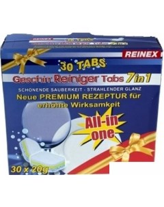 Таблетки для посудомоечной машины Tabs 7 в 1 30 шт Reinex