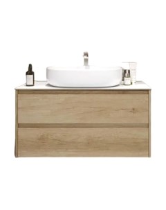 Тумба с умывальником Kraft 100 / KRAFT100RNN-KEPBO-1084-SET Belbagno