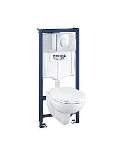 Унитаз подвесной с инсталляцией Grohe