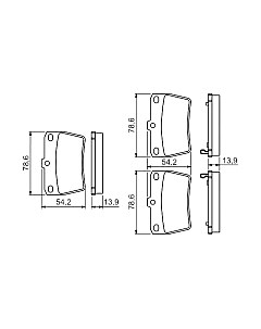 Тормозные колодки Bosch