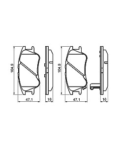 Тормозные колодки Bosch